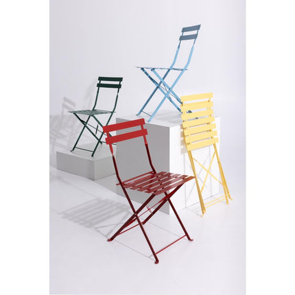 Steel Folding Chairs Red | Bolero 10