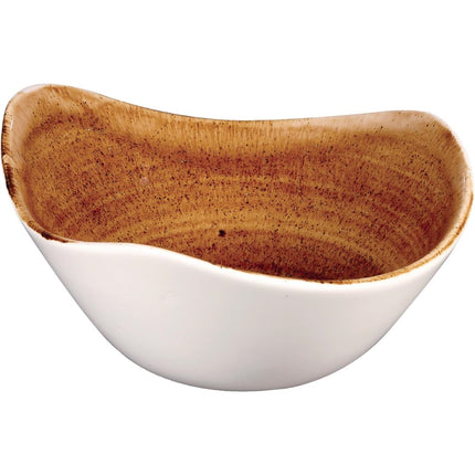 Stonecast Patina Vintage Copper Triangular Bowl 15.2cm | Churchill 2