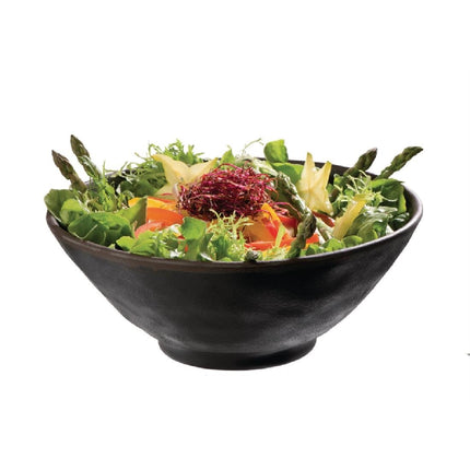 Melamine Bowl Black 21cm | APS Marone