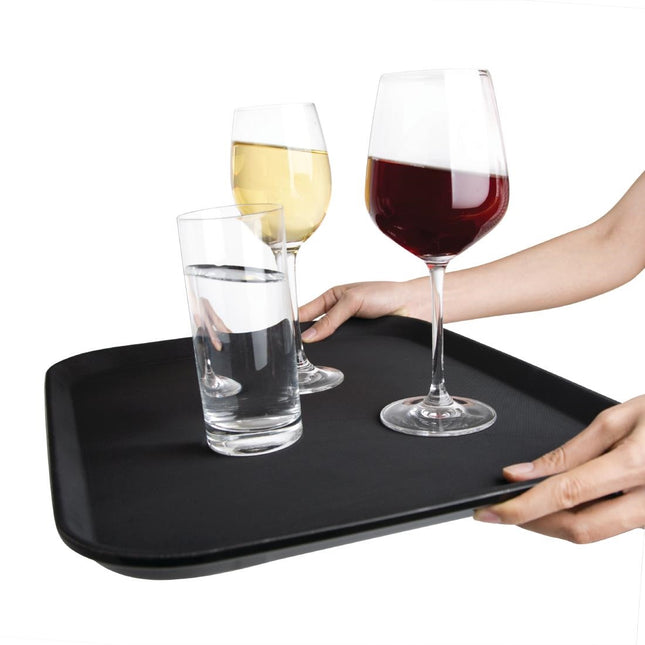 Olympia Kristallon Rectangular Non-Slip Polypropylene Tray 35.6x45.7 cm 2
