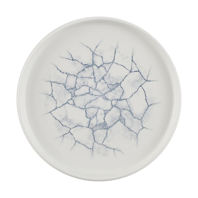 Studio Prints Kintsugi Pearl Grey Raised Edge Plate 22cm | Churchill