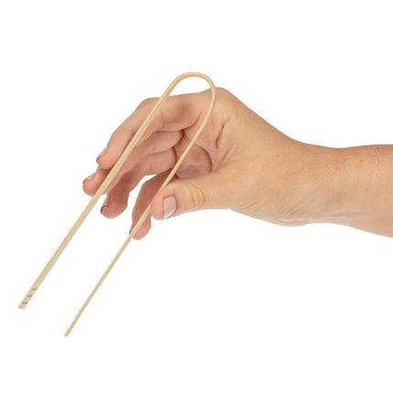 Compostable Bamboo Tongs 16cm | Fiesta | 50 Pieces 3