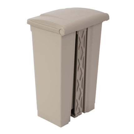 87L Pedal Bin with Airtight Lid | Jantex Beige 3