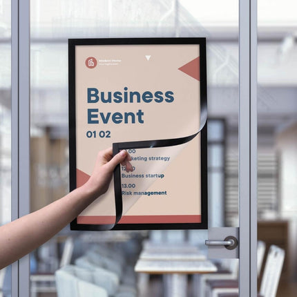 Self-Adhesive Info Frame Set 2 Pieces A3 Black | Europel 3
