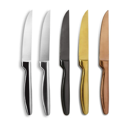 Comas Boj Satin Gunmetal Steak Knives 6-Pack 6