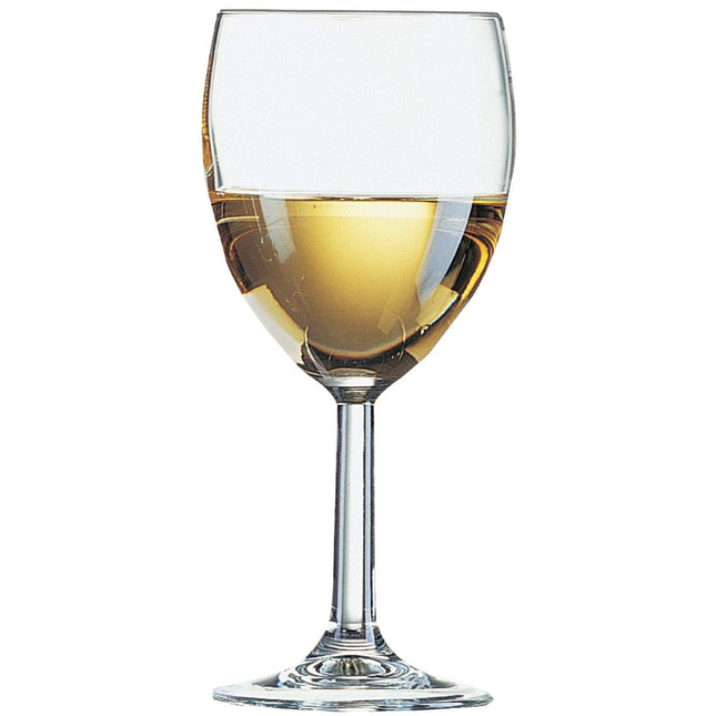 Savoie Grand Vin Wine Glasses 350ml with CE Mark at 250ml | Arcoroc | Set of 48 | Dishwasher Safe