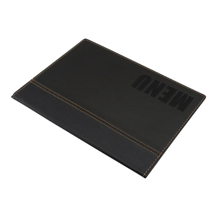 Synthetic Leather Menu Holder A5 Black | Securit Trendy 5