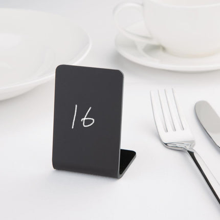 Acrylic Table Signs | Olympia | 75 x 50 mm | Set of 4 4
