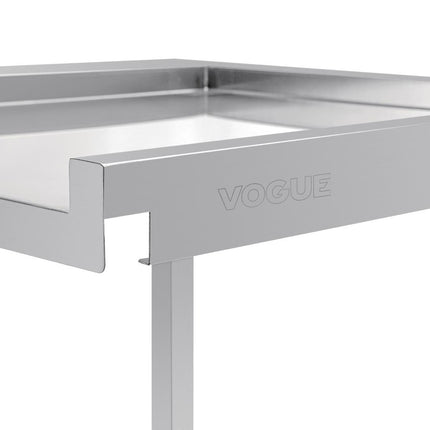 Left-Hand Stainless Steel Through Table 60cm | Vogue 3