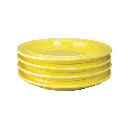 Heritage Yellow Plates 253mm | Olympia | Set of 4 4