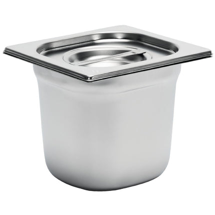 Stainless Steel GN 1/6 Container 15cm Depth | Gastro M 2