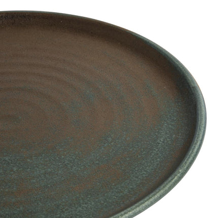 Round Green Plates with Narrow Rim 26.5cm | Olympia Canvas 4