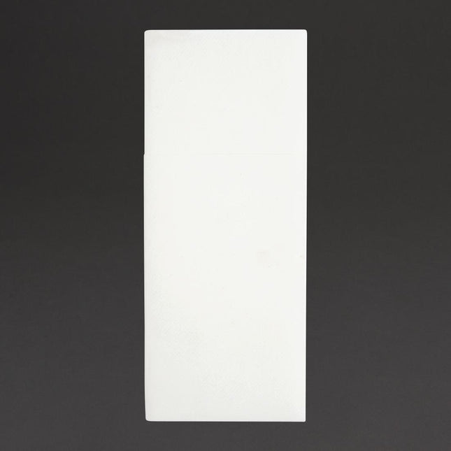 Recyclable Premium Airlaid Pocket Fold Dinner Napkins White 48x40cm | Fiesta (Pack 400)