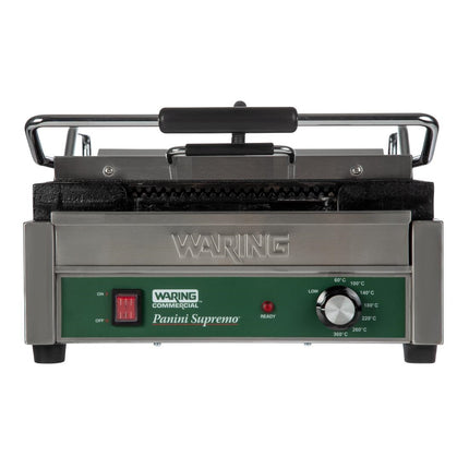 Double Panini Grill with Grooved Plates | Waring 4