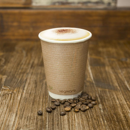 Compostable Double-Walled Cups 340ml | Vegware 89 Series 5
