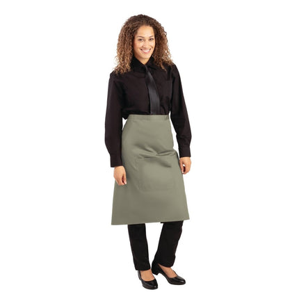Standard Bistro Apron Olive Green | Whites 8