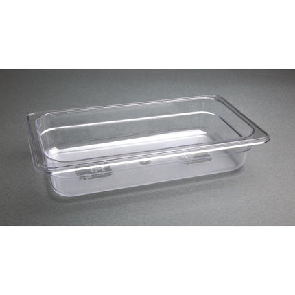 Polycarbonate 1/3 Gastronorm Container 65mm | Vogue | Transparent 6