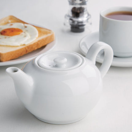 Stackable Teapots 426ml | Olympia Whiteware | Set of 4 2