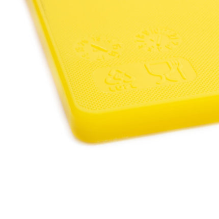 Antibacterial LDPE Cutting Board Yellow 450x300x10mm | Hygiplas 3