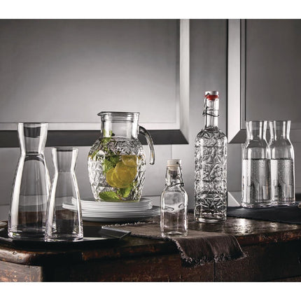 Transparent Glass Carafes 50cl | Bormioli Ypsilon | Set of 6 2