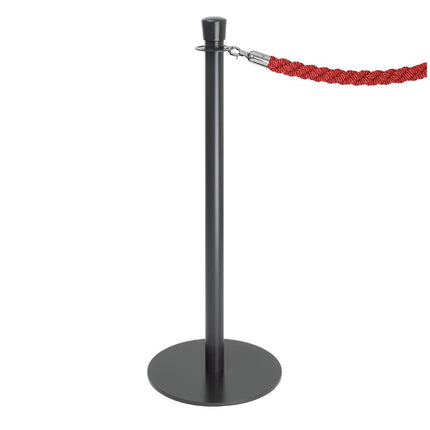 Flat Base Barrier Posts Black | Bolero | Set of 2 3