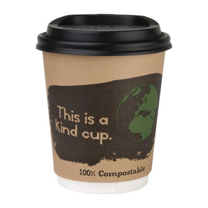 Compostable Coffee Cup Lids for 23cl Cups | Fiesta | 1000 Pieces 3