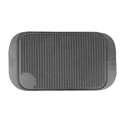 Vogue Double-Sided Cast Iron Grill Plate | Smooth and Ribbed Surfaces 8