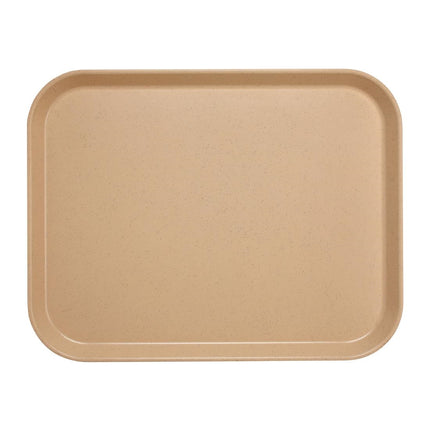 Large Versa Lite Speckled Mocha Polyester Tray | Cambro