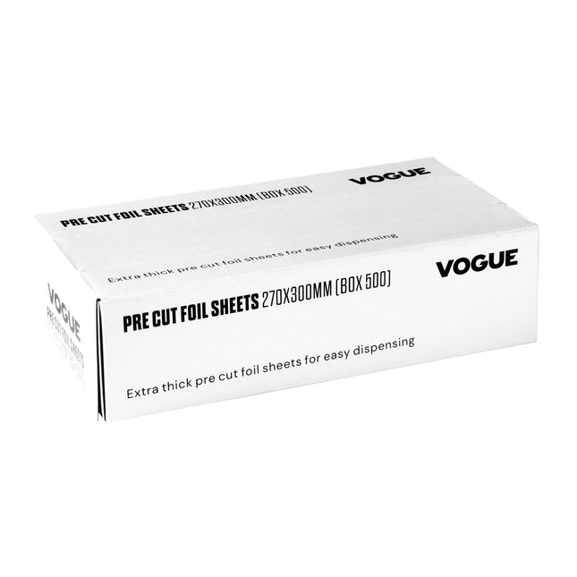 Aluminum Foil Sheets 270x300mm | Vogue | Box of 500