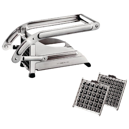 Household Stainless Steel French Fry Cutter with Two Blades | Tellier