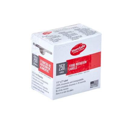 StoreSafe HACCP Food Safety Labels | Cambro | 24 Sheets of 250 Labels