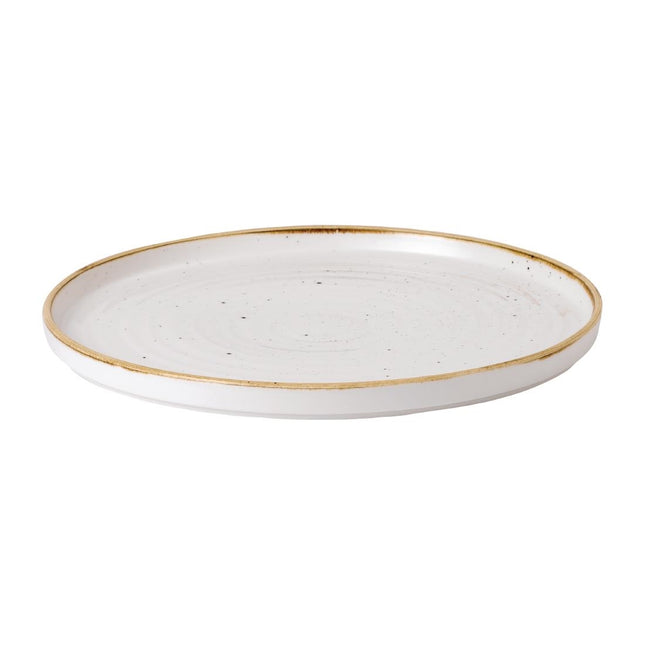 Stonecast Barley White Plate with Raised Edge 27.9cm | Churchill (6 pcs) 2