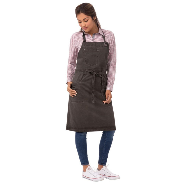 Chef Works Urban Dorset Short Apron Dark Grey