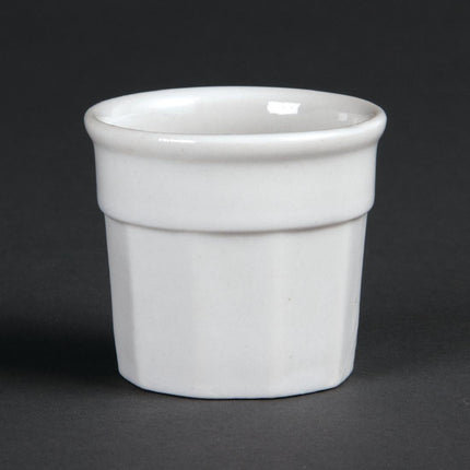 Whiteware Sauce Pots 5cm | Olympia | 4cl Capacity