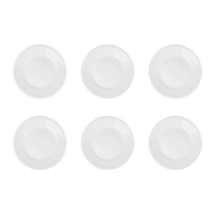 Wide Rim Plates 28cm White | Olympia Athena | 6 Pieces 7