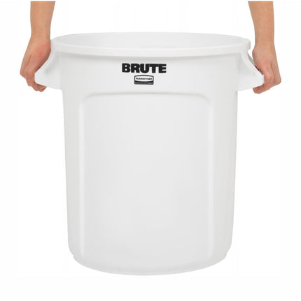 Rubbermaid Brute Round Container White 37.9L 6