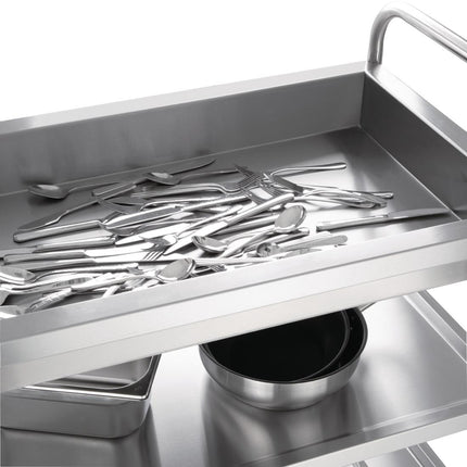 3-Tier Stainless Steel Serving Trolley | Vogue 4