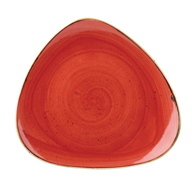 Stonecast Berry Red Lotus Plate 30.5cm | Churchill