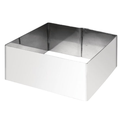 Square Stainless Steel Mousser Ring 4x8x8 cm | Vogue