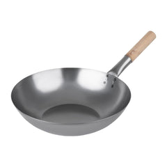 Soft Steel Wok with Flat Bottom 35.5cm | Vogue