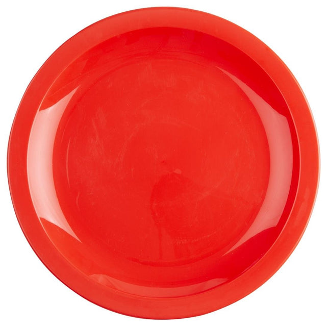Olympia Kristallon Polycarbonate Plates 23 cm Red