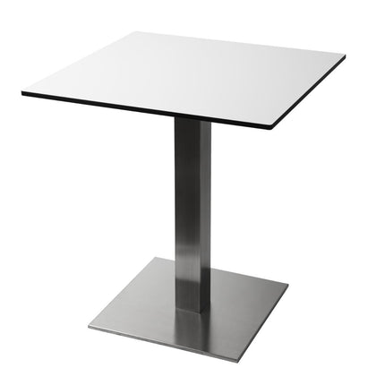 Square Stainless Steel Table Leg for Werzalit Plus Tabletops | Bolero 2
