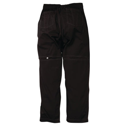 Cool Vent Unisex Baggy Chef Pants | Chef Works | Black | L | Integrated Cooling Panels 2