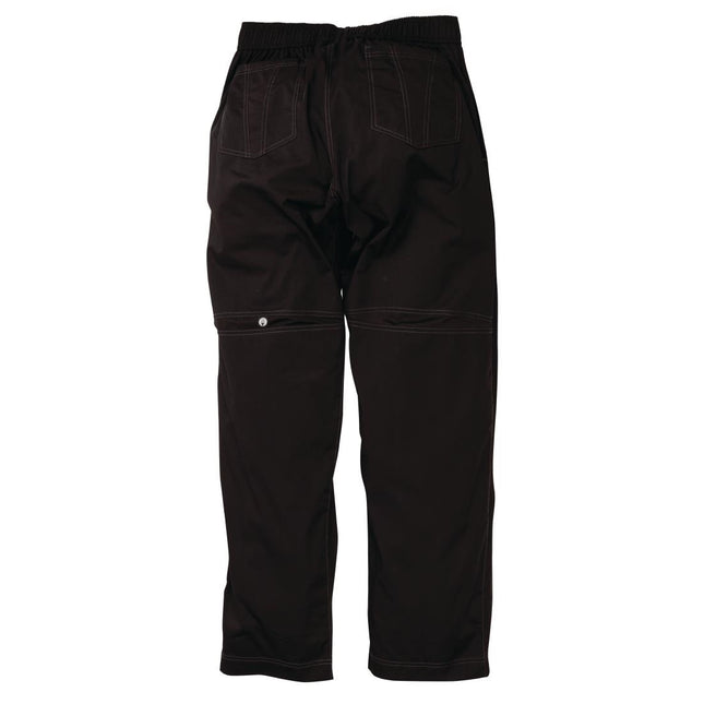 Cool Vent Unisex Baggy Chef Pants | Chef Works | Black | L | Integrated Cooling Panels 2