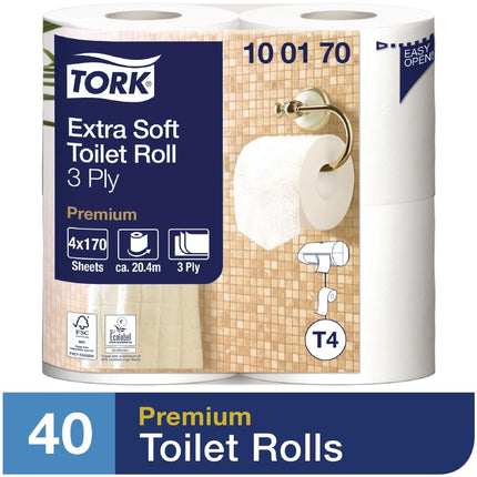 Ultrasoft 3-Ply Toilet Paper Rolls | Tork | 40 Rolls 7