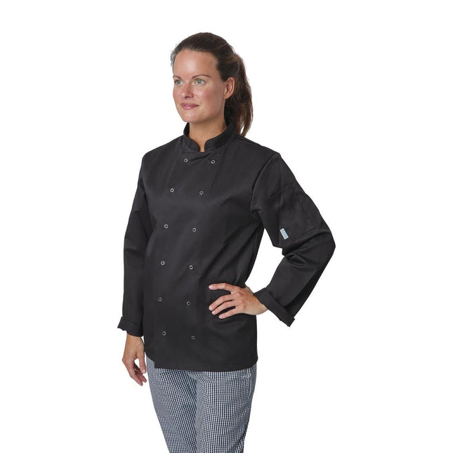 Unisex Long Sleeve Black Chef Jacket | Whites Vegas | XS 2