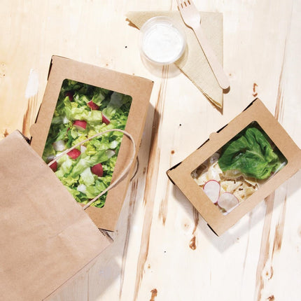 Recyclable Salad Box with PET Window 700ml | Fiesta | 200 Pieces 3