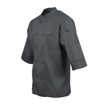 Unisex Chef Jacket Grey | Chef Works | XXL | Polyester/Cotton 5
