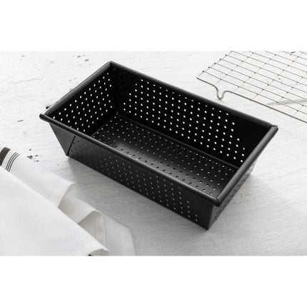 Crusty Bake Perforated Bread Loaf Tin 2lb | Masterclass | Carbon Steel | Non-Stick 9