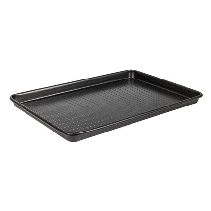 Crusty Bake Non-Stick Baking Tray 27 x 39cm | Masterclass | Perforated Carbon Steel 4
